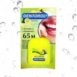 Зубная нить Денторол №3 30 м, лимон